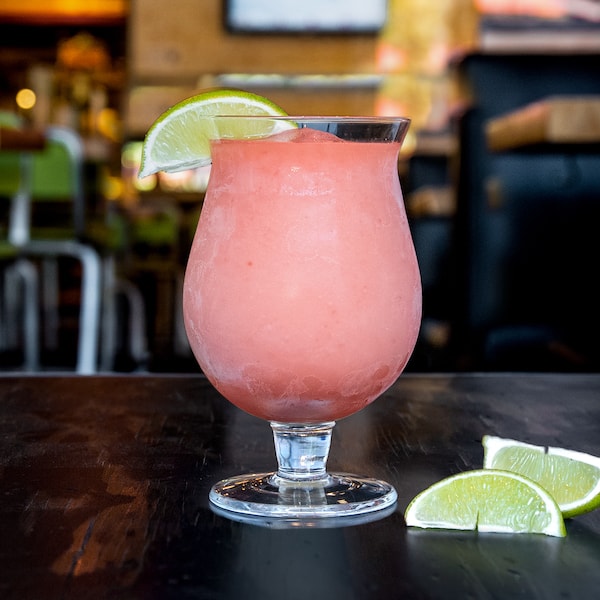 Strawberry frozen margarita.