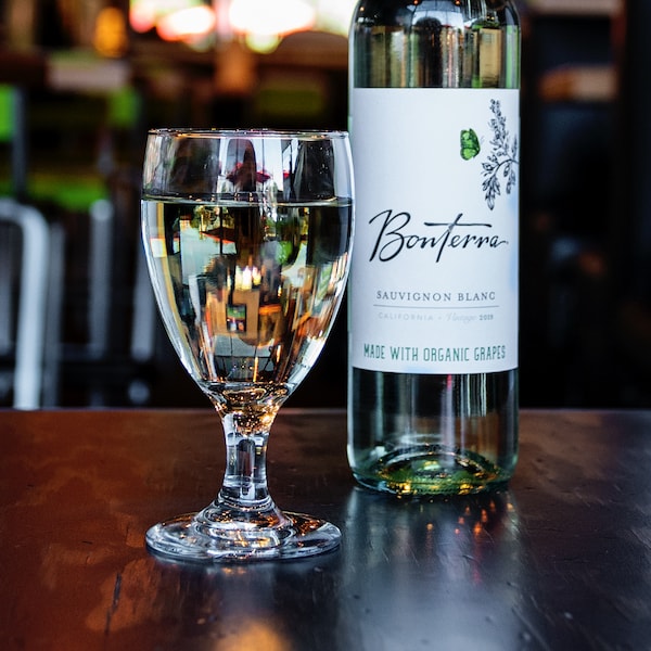Bottle of sauvignon blanc.