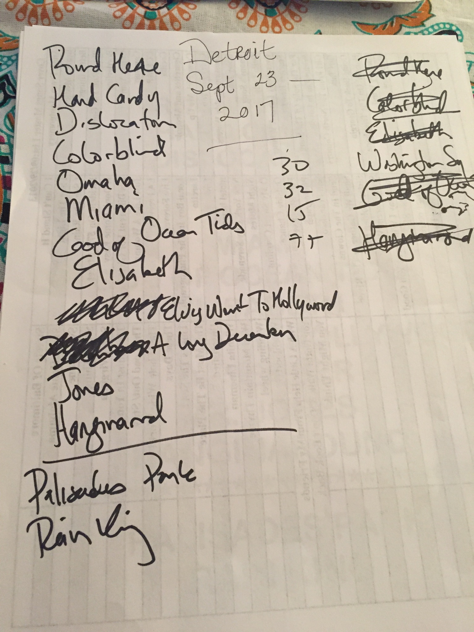 Counting Crows Tour Dte Energy Music Theater Sep 23 17