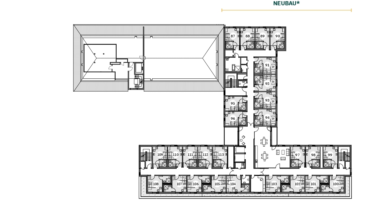 2. Obergeschoss Pflegezentrum Hohenlockstedt