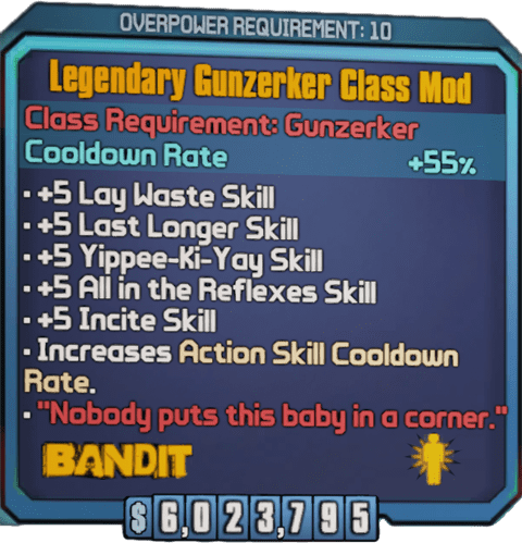 Legendary Gunzerker (Salvador-BL2)