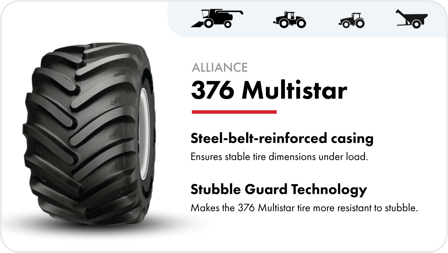 Alliance 376 Multistar grain cart tire