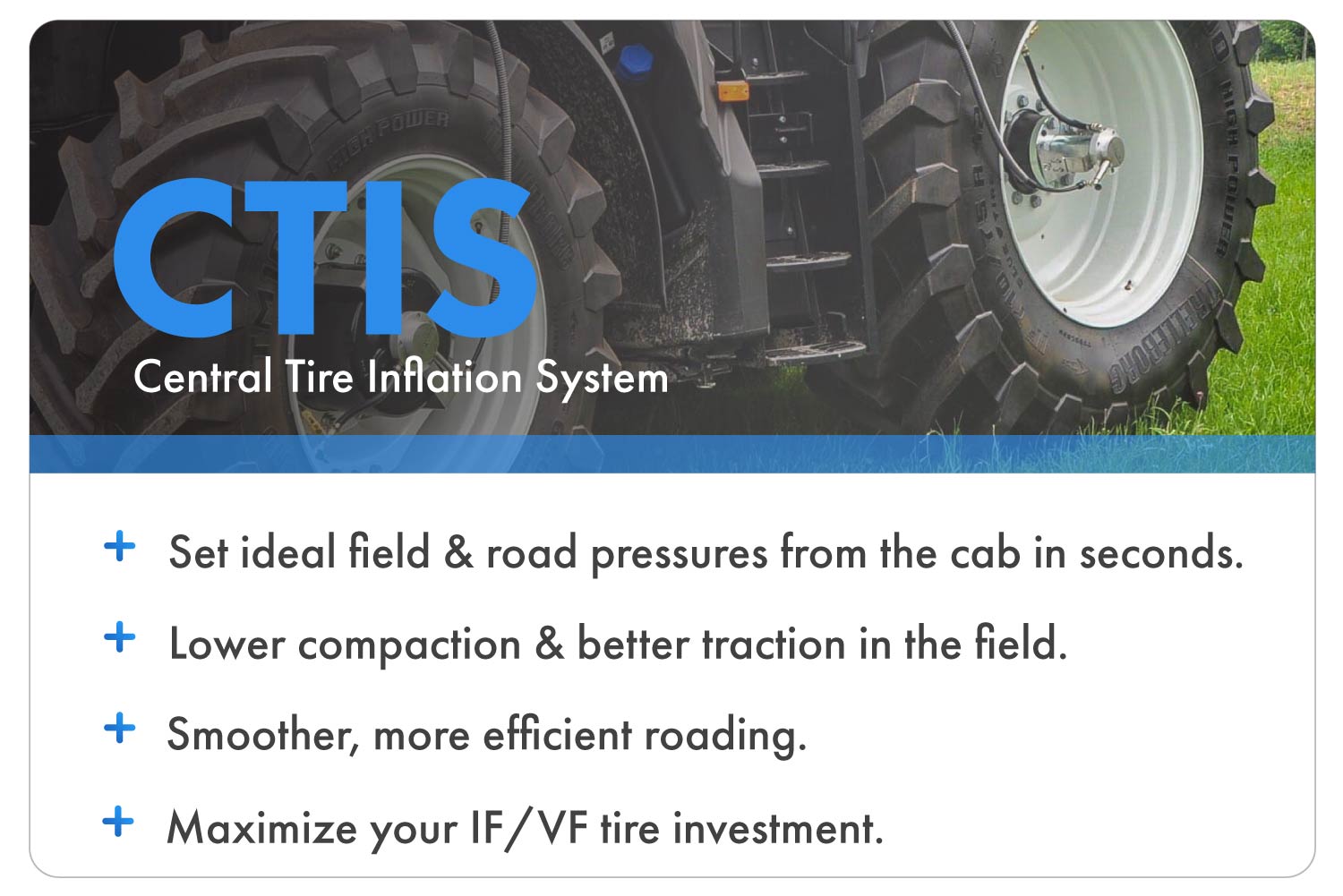 Central tire inflation systems maximize your IF/VF tire investment