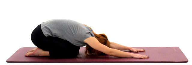 child's pose photo