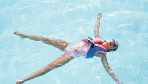 How can I help my child to learn to swim?