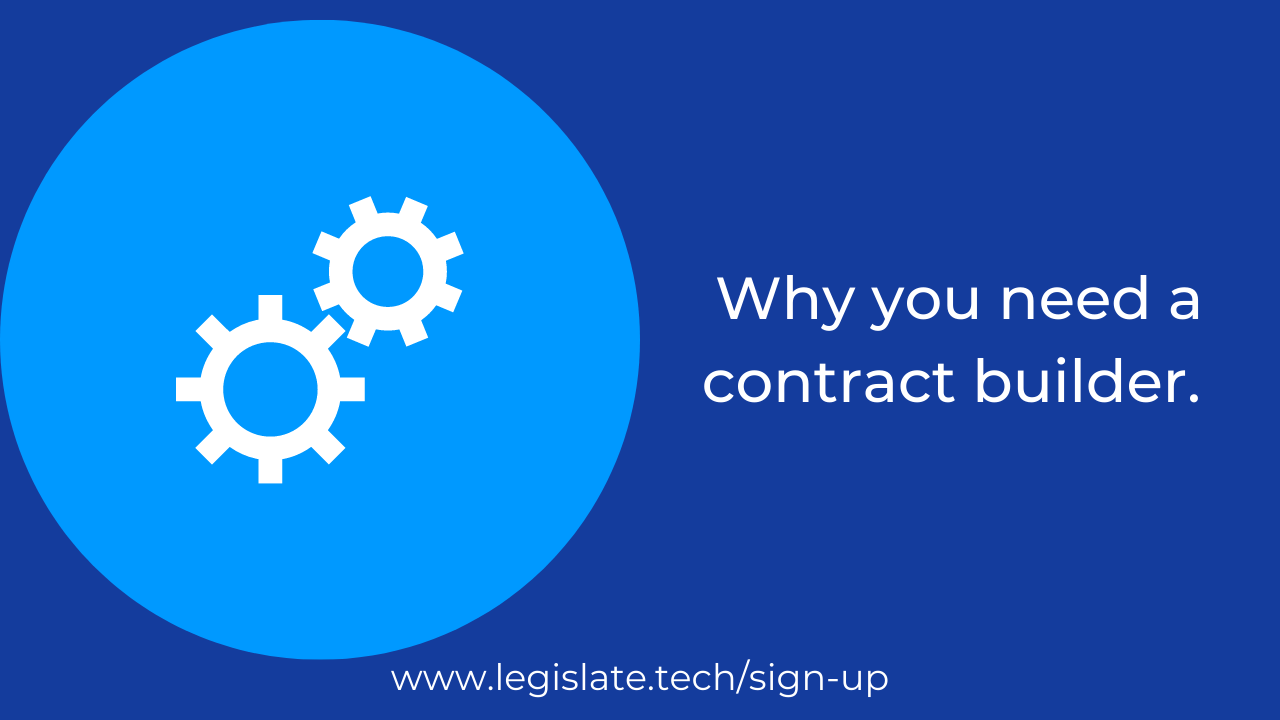 How to create custom contracts with a contract builder Legislate