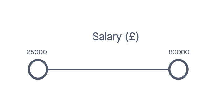 a faceted search filter for salaries