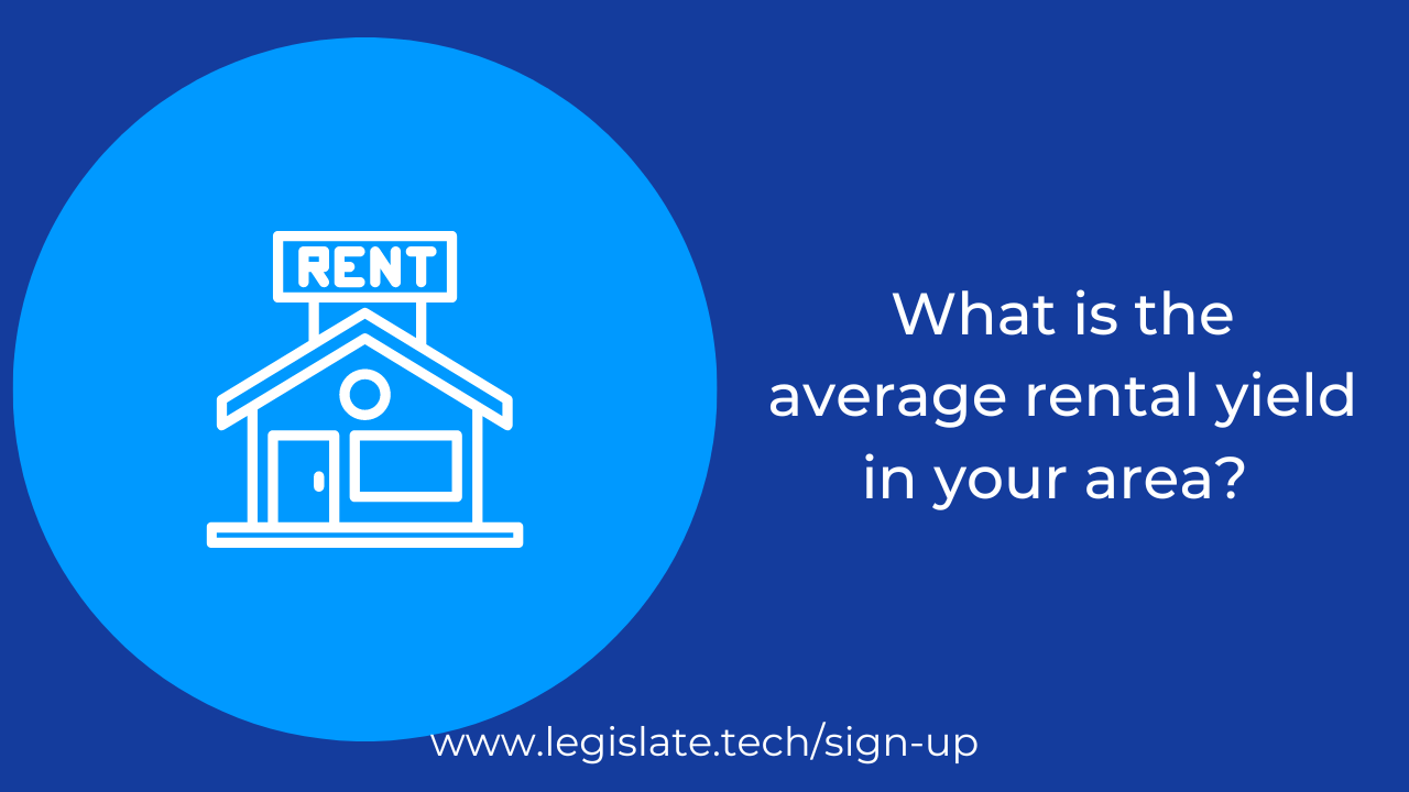 What is the average rental yield of a room in the East Midlands?