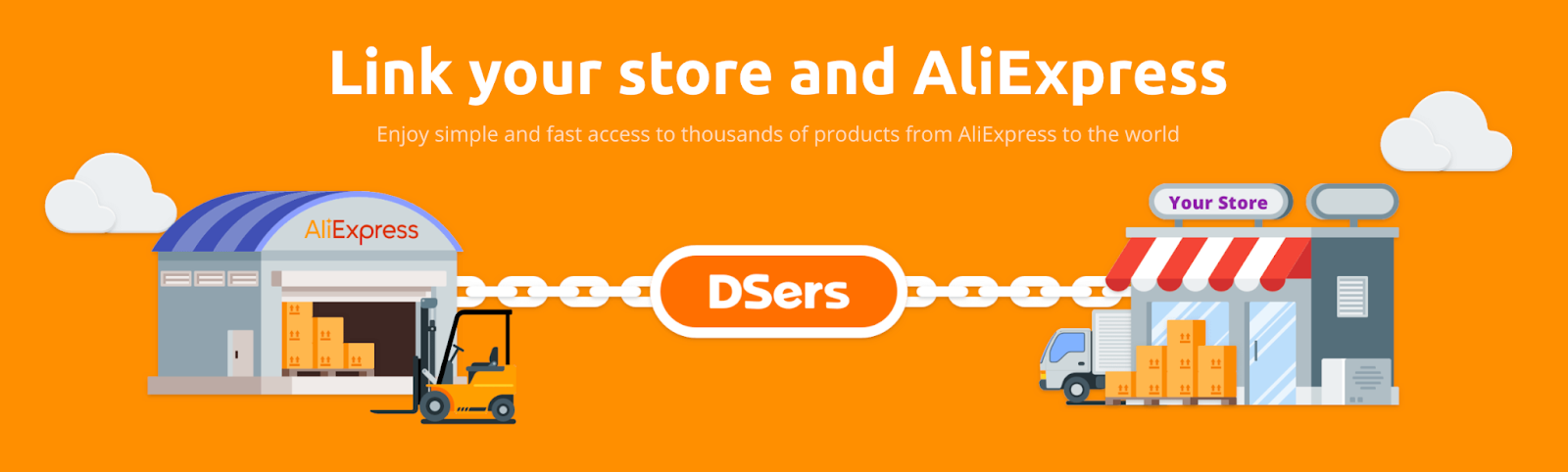 To import dropshipping products from AliExpress using the app DSers, the store owner needs to connect their store with AliExpress