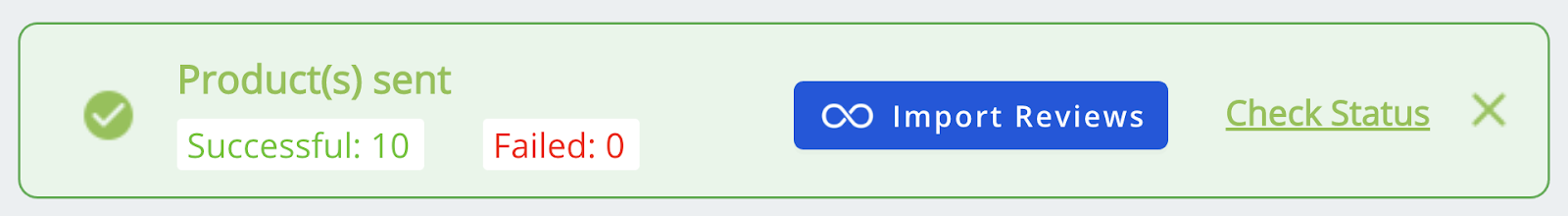 All dropshipping products have been succesfully sent to the Shopify store
