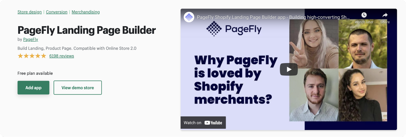 Designing and building a Shopify store homepage with the Shopify page builder app Pagefly