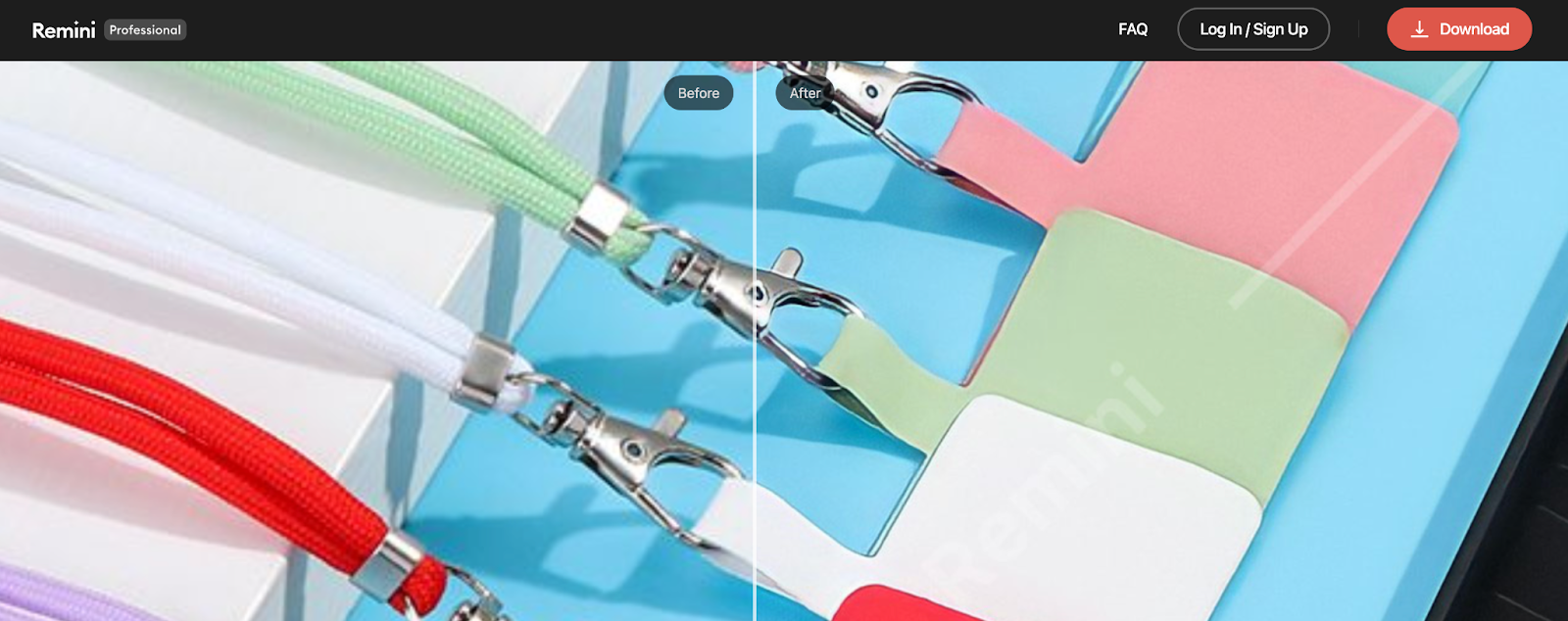 Enhancing the photo quality of product images from AliExpress with Remini