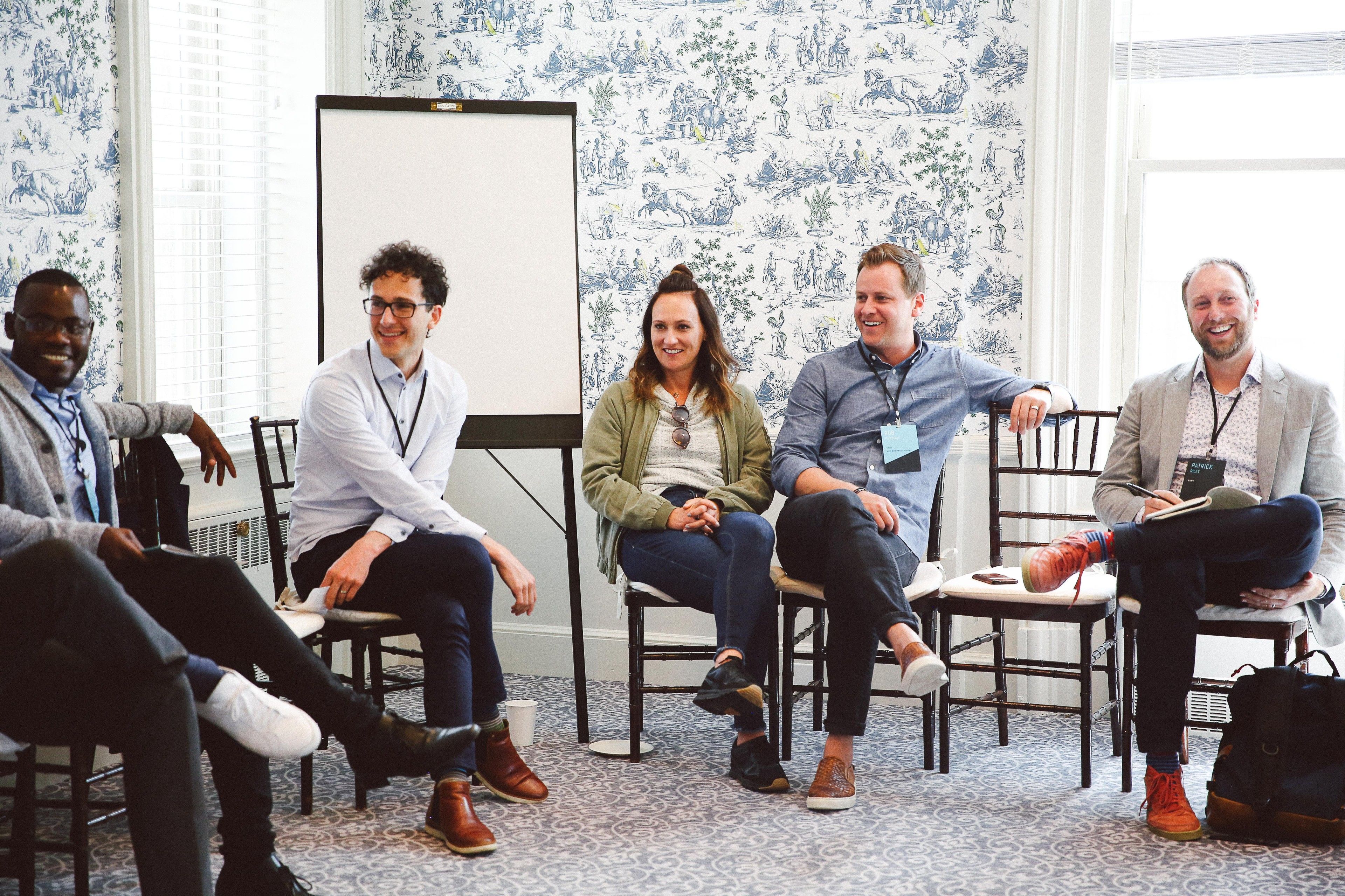 The Praxis team talking