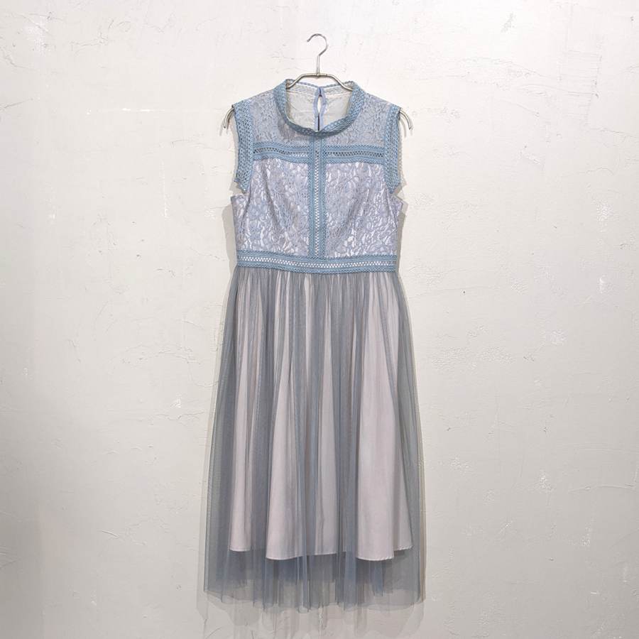 Dorry Doll レース切り替えチュールスカートワンピース 2lサイズ グリーン Empty Dressy