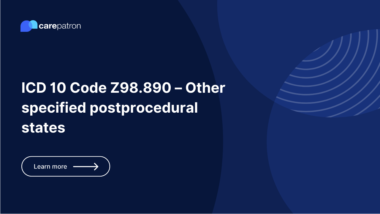I080 Dx Code Z98.890 – Other specified postprocedural states | ICD-10-CM