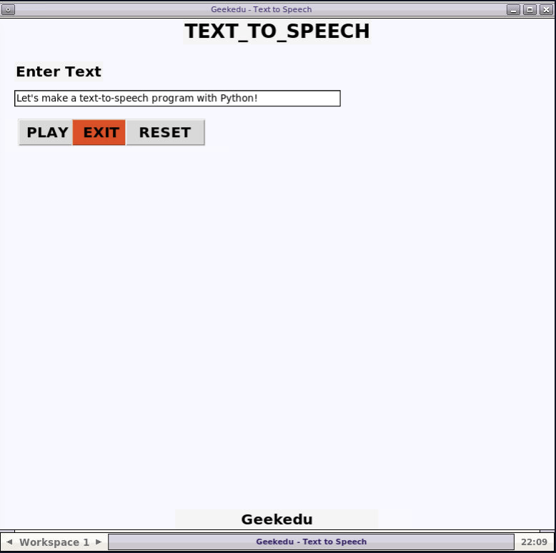 text to speeh python