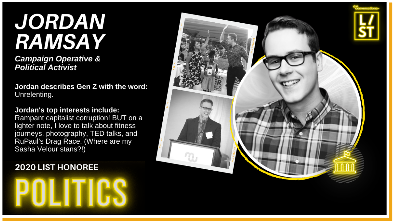 Jordan Ramsay Politics Honoree | The Conversationalist | Blog