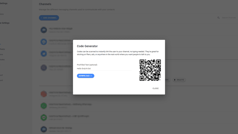 An image showing How to create Viber link with respond.io’s generator