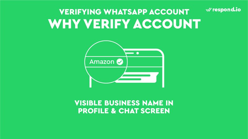 This is a picture showing that verified accounts will have visible business name in the profile and chat screen