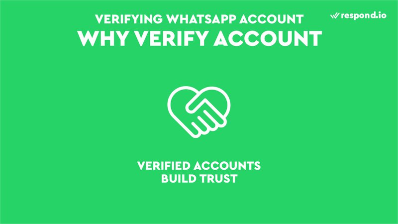 This is an image showing that verifying accounts build trust