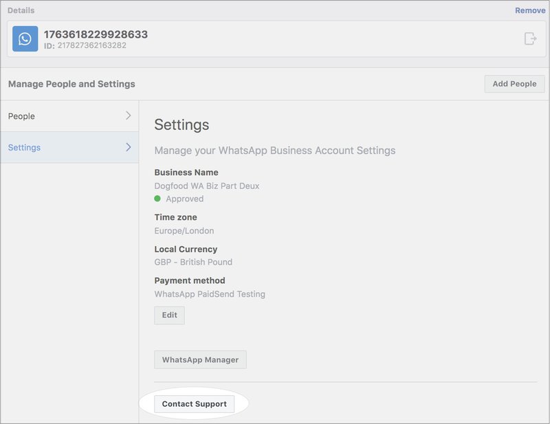 This is a picture showing Access Direct Support from your Business Manager. Check out our blog to learn how to How to Verify WhatsApp Business Account and the benefits of whatsapp official business account