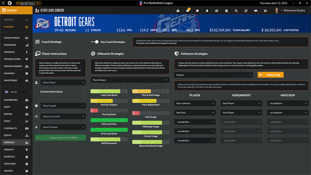 pro basketball strategy