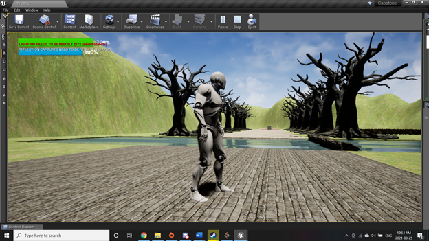 Screenshot from student game