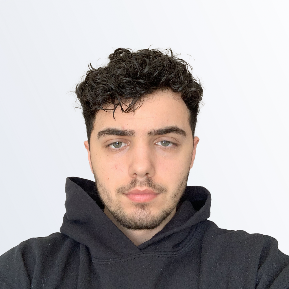 Picture of Nicholas, wearing a black hoodie