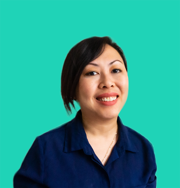 Picture of Hanna Le, wearing a navy blue shirt