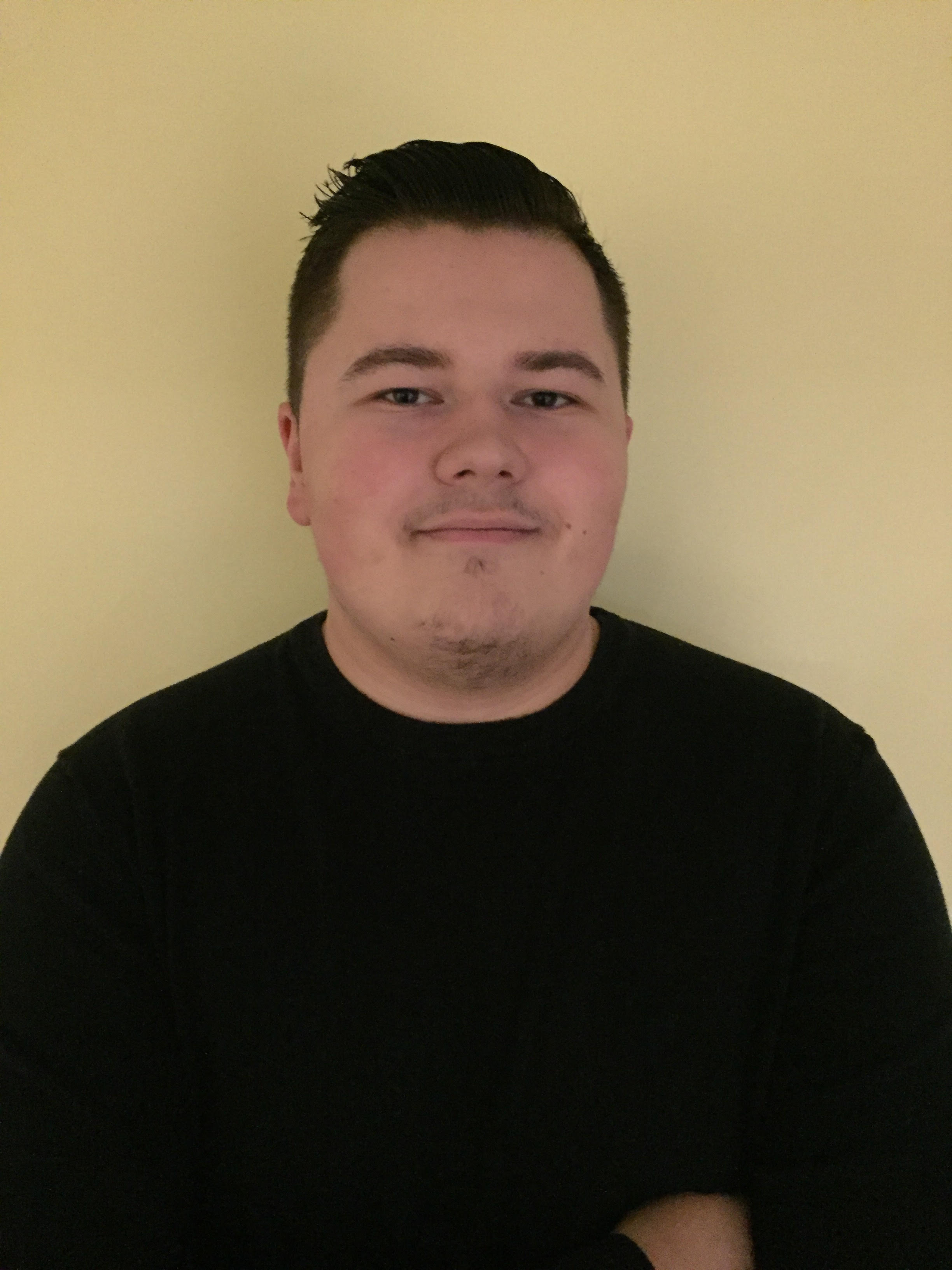 Picture of Lucas, wearing a black shirt.