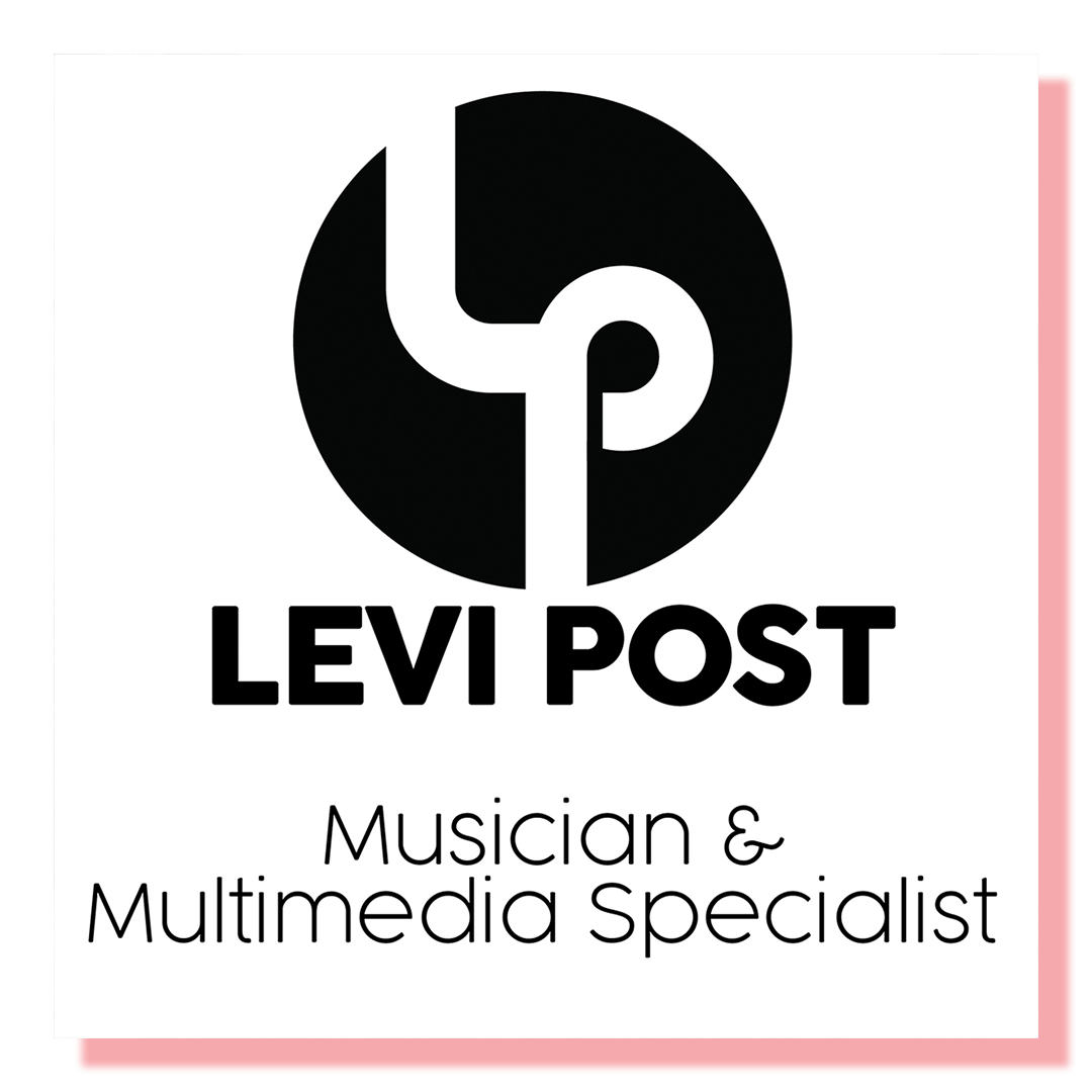 Black and white logo with letters LP