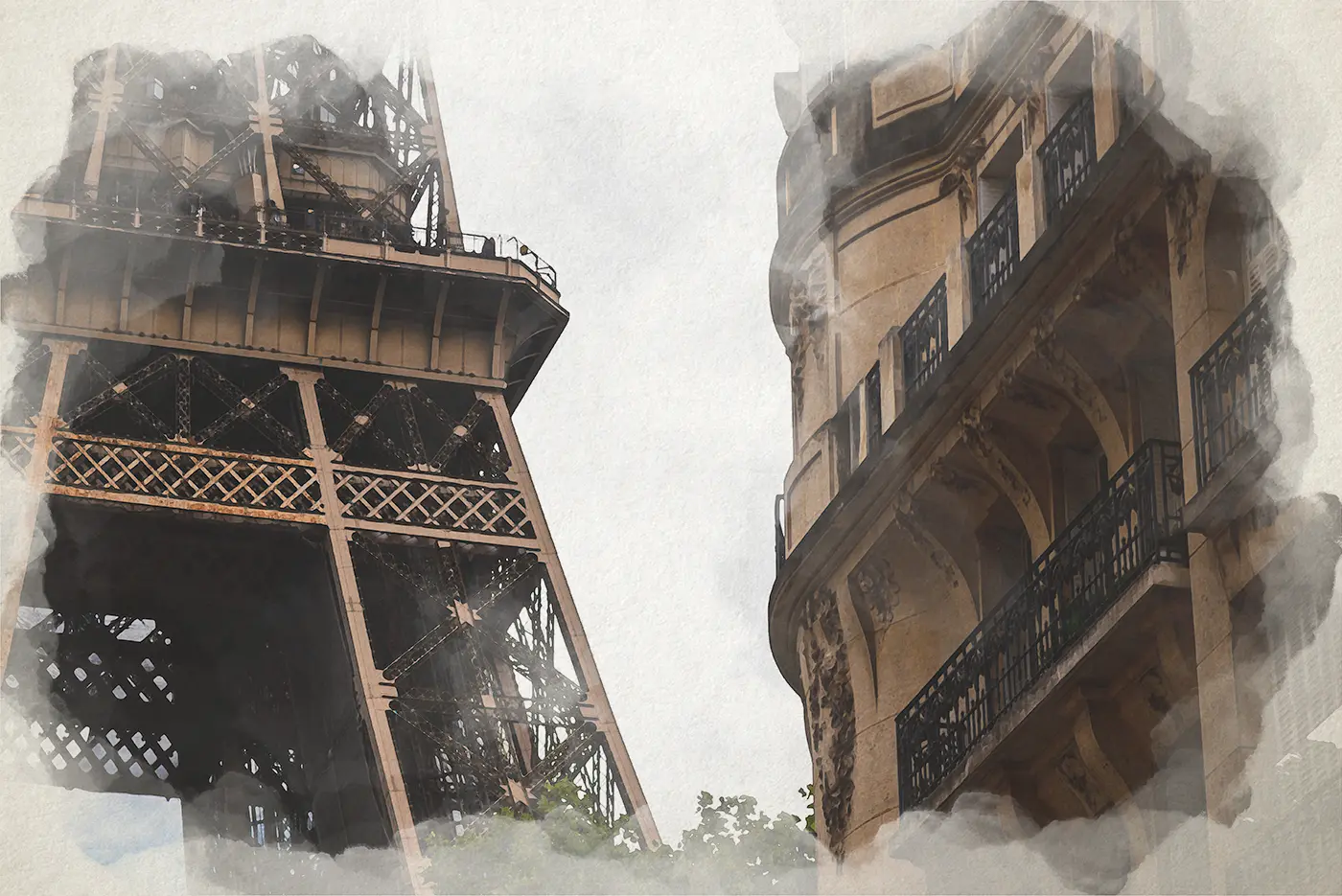 Watercolor of Paris