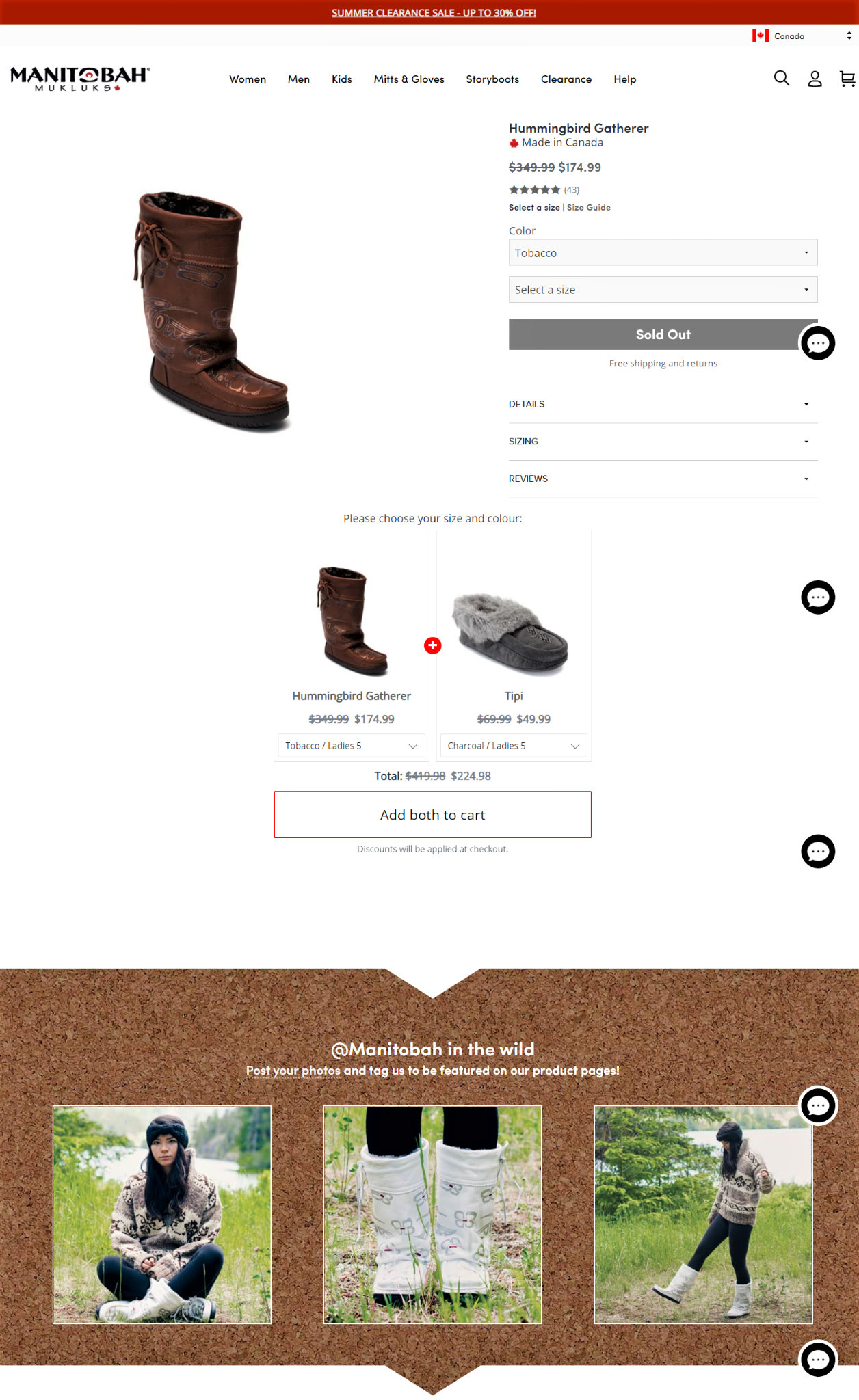 Manitobah uses lots of social proof