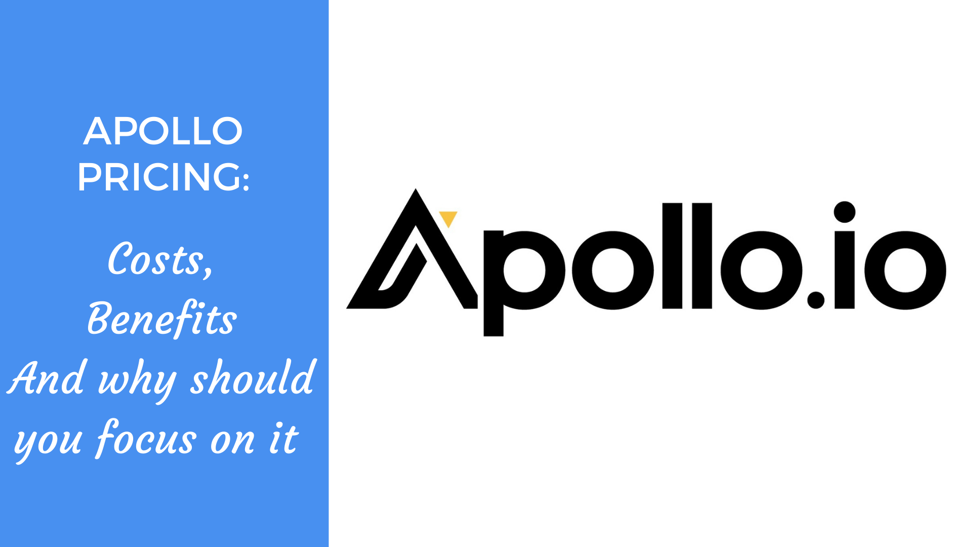 Apollo Pricing Cost and various Pricing plans