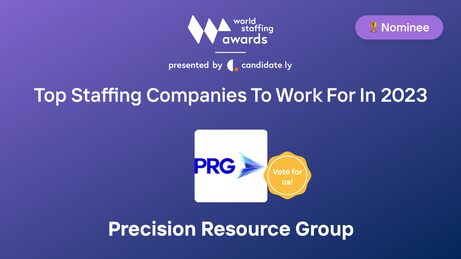 Precision Resource Group Top Company to work for in 2023 World