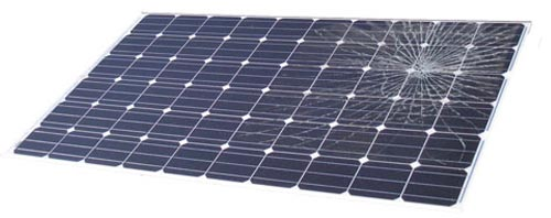 Le bris de glace sur un panneau solaire est pris en charge par votre assurance habitation