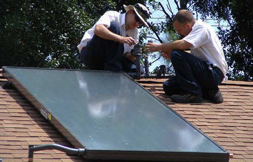 La TVA pour un chauffe-eau solaire est réduite.
