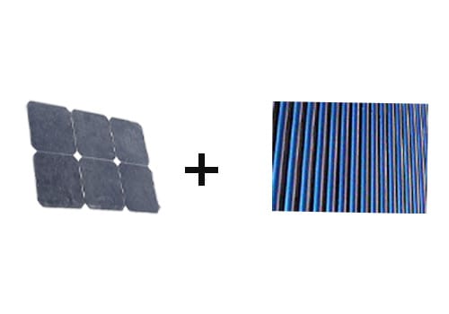 Le panneau solaire hybride est composé de cellules photovoltaïques