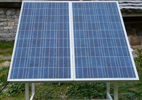 L'installation photovoltaÏque au sol est moins répandue.