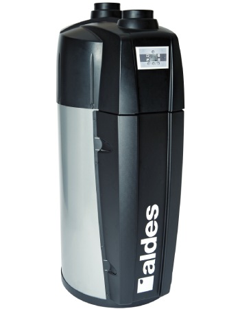 Exemple d'un type de chauffe-eau thermodynamique de marque Aldes.