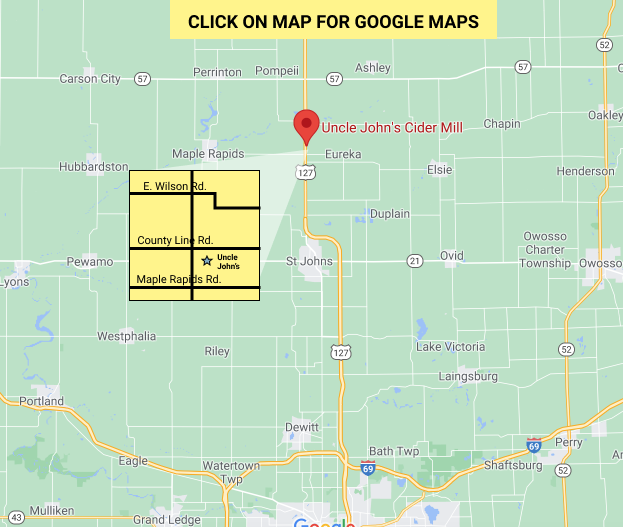 Uncle John's Cider Mill Map