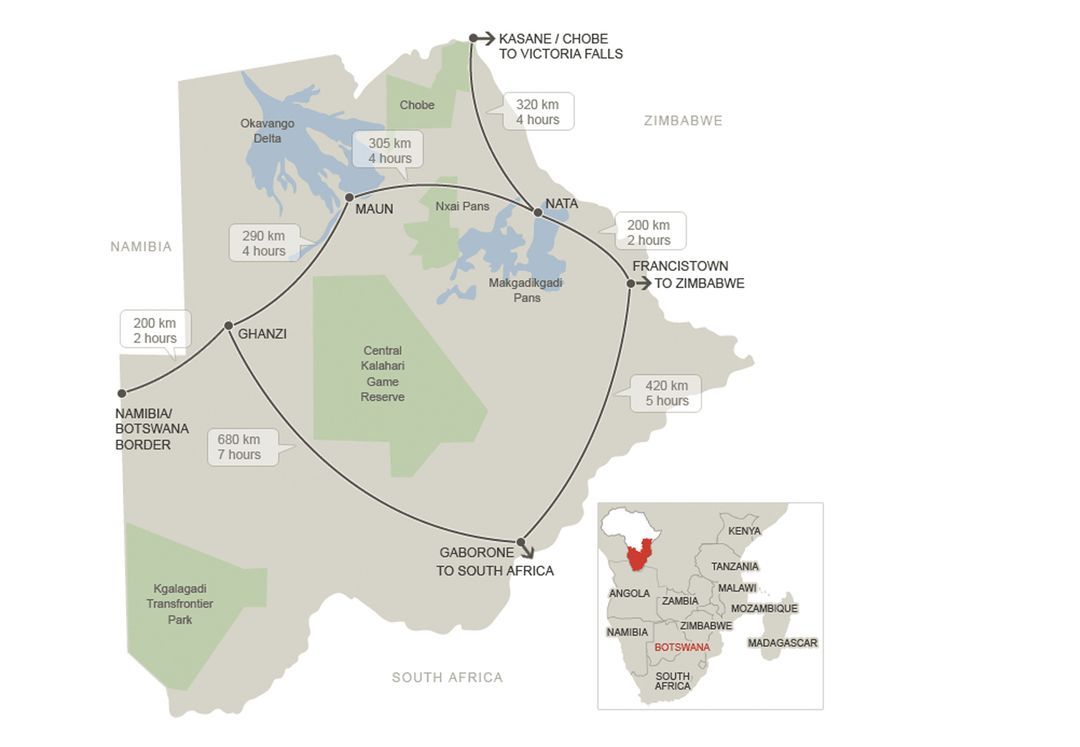 Distances and Driving Times Namibia Tours & Safaris