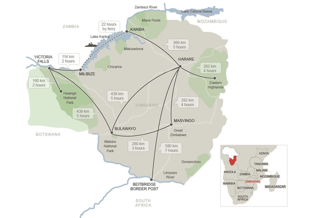 Distances and Driving Times Namibia Tours & Safaris