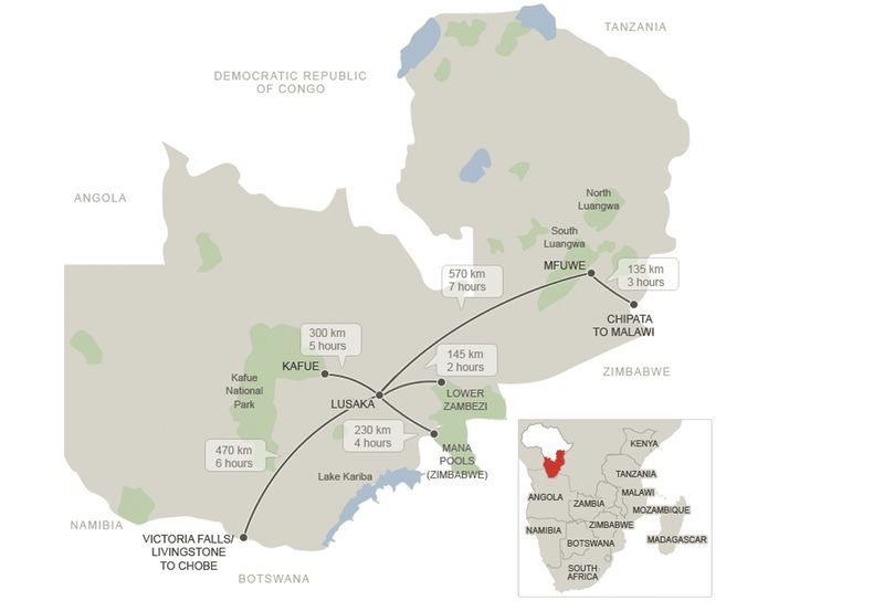 Distances and Driving Times Namibia Tours & Safaris