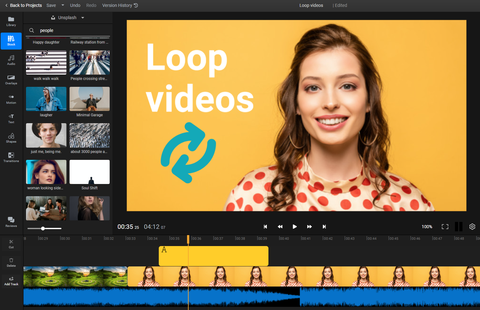 Loop video online in minutes