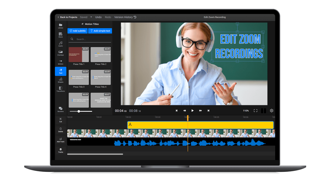 Edit Zoom Recordings Online No Installs Required Flixier