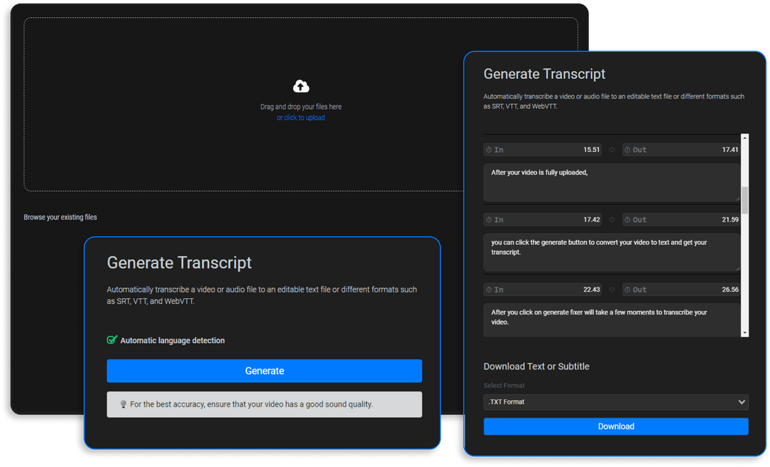 Flixier Audio To Text