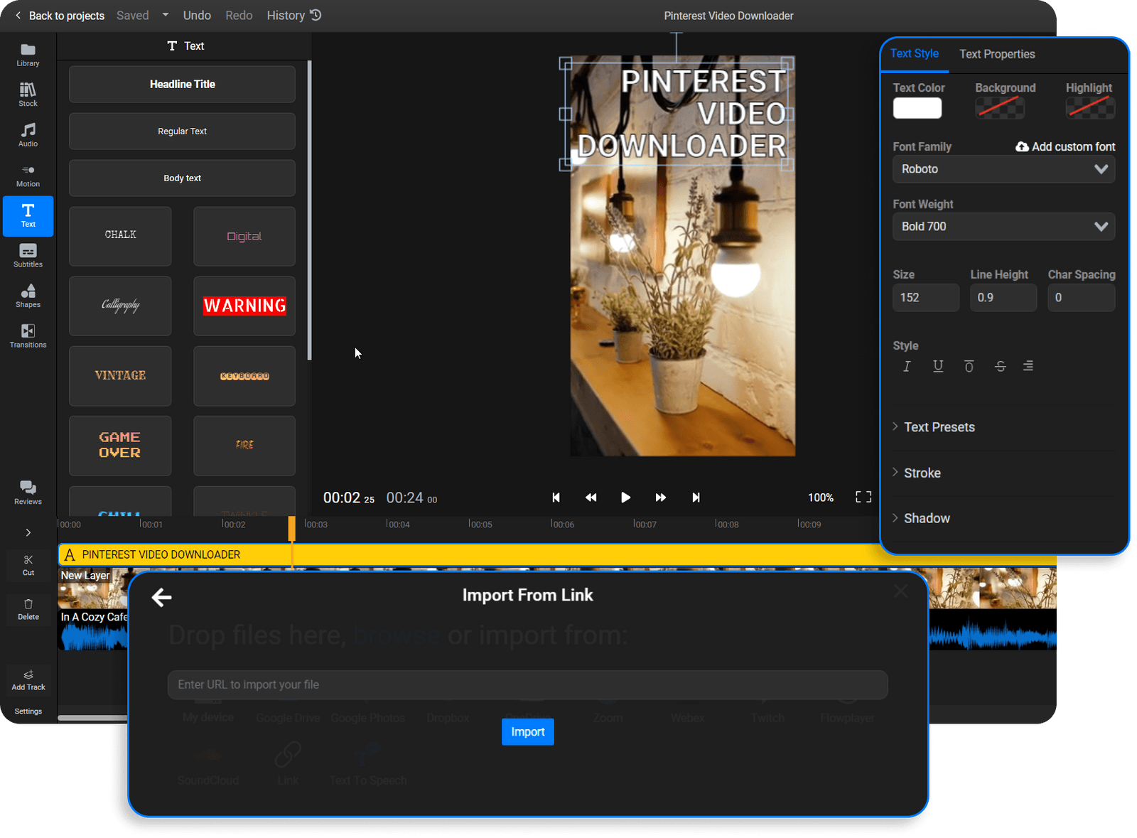 Pinterest Video Downloader | Download and Edit Pinterest Videos