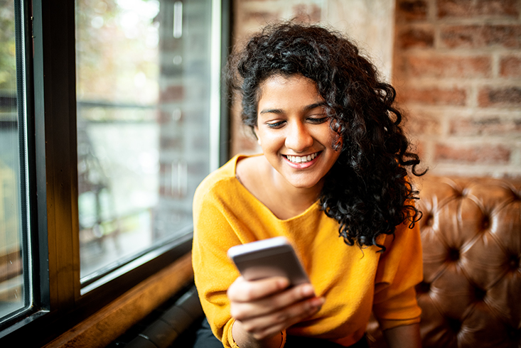 happy digital banking customer | EasySend