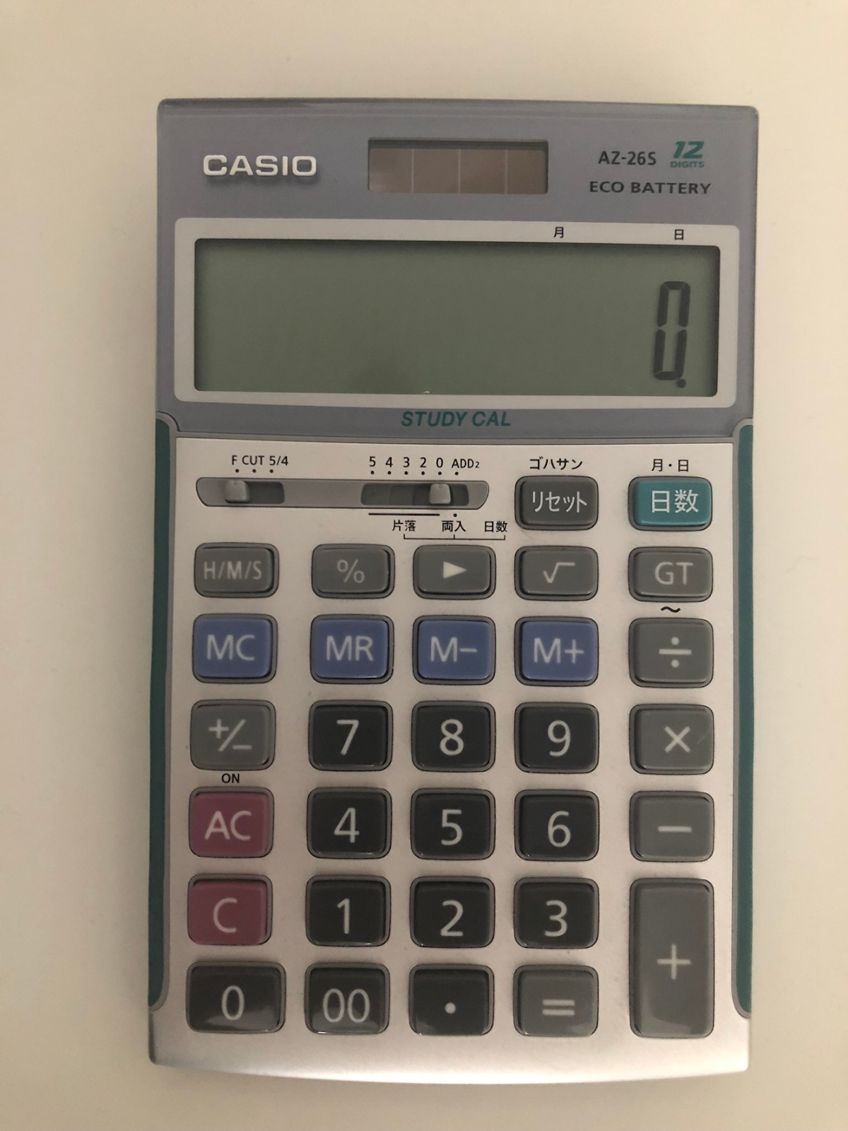 CASIO AZ-26S 　商業用電卓　簿記